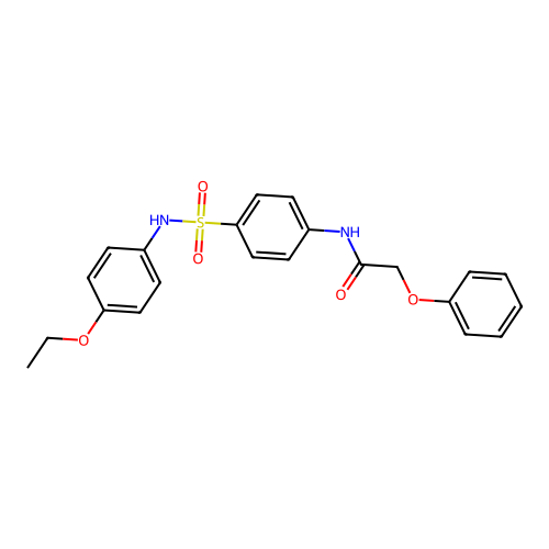 N-[4-[(4-ethoxyphenyl)sulfamoyl]phenyl]-2-phenoxyacetamide structure