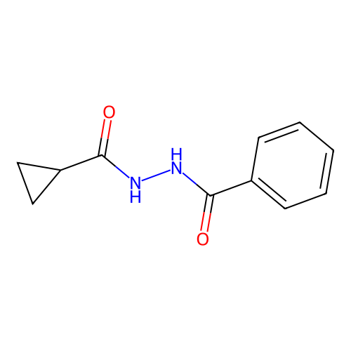 N'-(cyclopropylcarbonyl)benzohydrazide structure