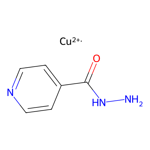 Cupric isonicotinohydrazide structure