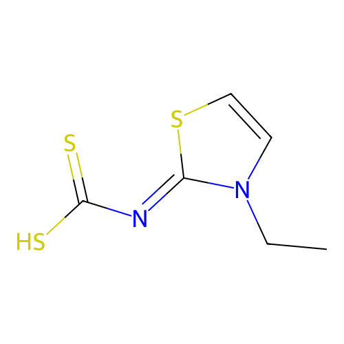 [(2Z)-3-ethyl-1,3-thiazol-2(3H)-ylidene]carbamodithioic acid structure