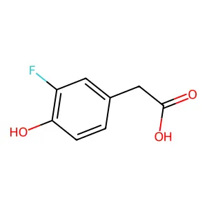 3-Fluoro-4-hydroxybenzeneacetic acid structure
