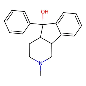 2-methyl-5-phenyl-3,4,4a,9b-tetrahydro-1H-indeno[1,2-c]pyridin-5-ol structure