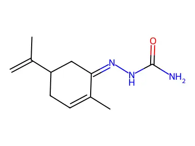 [(2-Methyl-5-prop-1-en-2-ylcyclohex-2-en-1-ylidene)amino]urea structure
