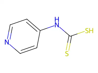 4-Pyridyldithiocarbamic acid structure
