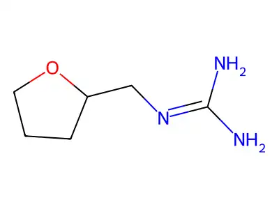 N-(tetrahydrofuran-2-ylmethyl)guanidine structure