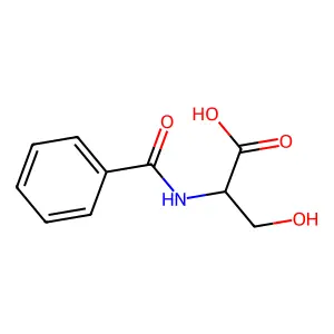 3-Hydroxy-2-(phenylformamido)propanoic acid structure