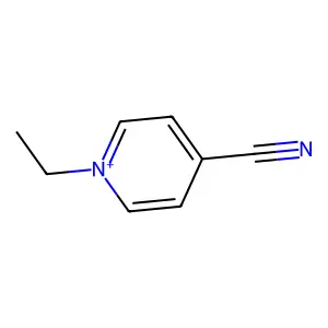 Pyridinium, 4-cyano-1-ethyl- structure