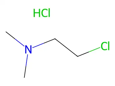 (2-氯乙基)二甲胺盐酸盐 structure