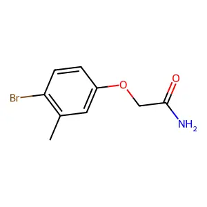 2-(4-Bromo-3-methylphenoxy)acetamide structure