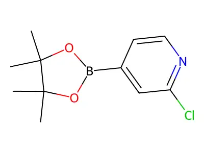 2-Chloropyridine-4-boronic acid, pinacol ester structure