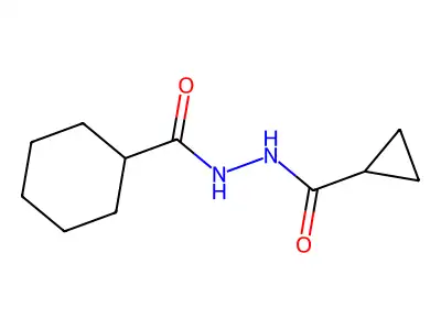 N'-(cyclopropylcarbonyl)cyclohexanecarbohydrazide structure