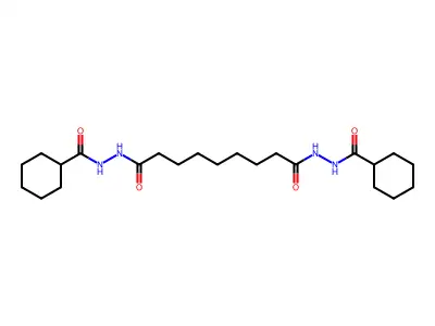 N'~1~,N'~9~-bis(cyclohexylcarbonyl)nonanedihydrazide structure