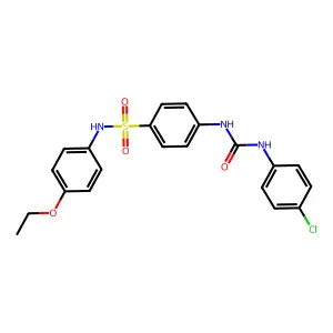 1-(4-Chlorophenyl)-3-[4-[(4-ethoxyphenyl)sulfamoyl]phenyl]urea structure