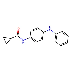 N-(4-anilinophenyl)cyclopropanecarboxamide structure