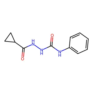1-(Cyclopropanecarbonylamino)-3-phenylurea structure