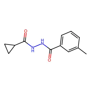 N'-(cyclopropylcarbonyl)-3-methylbenzohydrazide structure