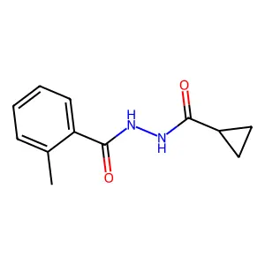 N'-(cyclopropylcarbonyl)-2-methylbenzohydrazide structure
