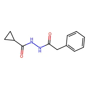 N'-(2-phenylacetyl)cyclopropanecarbohydrazide structure