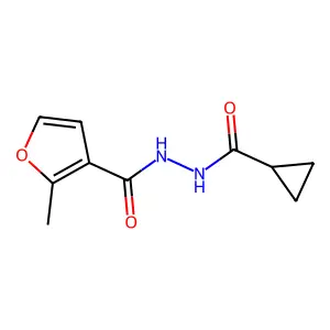 N'-(cyclopropylcarbonyl)-2-methyl-3-furohydrazide structure