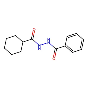 N'-(cyclohexylcarbonyl)benzohydrazide structure
