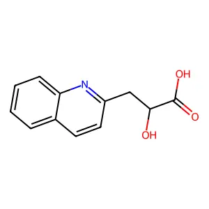 2-Hydroxy-3-(quinolin-2-yl)propanoic acid structure