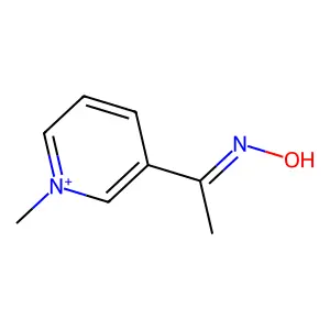 Pyridinium, 3-[1-(hydroxyimino)ethyl]-1-methyl- structure