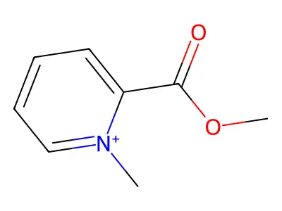 Pyridinium,2-(methoxycarbonyl)-1-methyl- structure