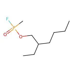 2-Ethylhexyl methylphosphonofluoridate structure