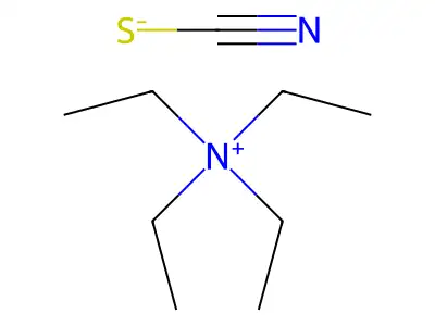 Tetraethylammonium thiocyanate structure