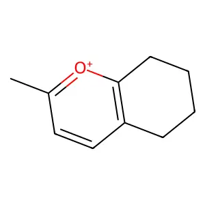 5,6,7,8-Tetrahydro-2-methyl-1-benzopyrylium structure