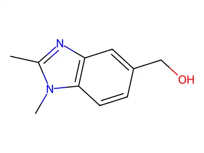 (1,2-Dimethyl-1H-benzo[d]imidazol-5-yl)methanol structure
