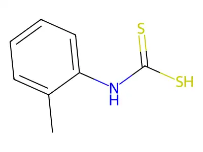 Carbamodithioic acid, (2-methylphenyl)- structure