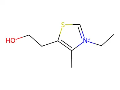 Thiazolium, 3-ethyl-5-(2-hydroxyethyl)-4-methyl- structure