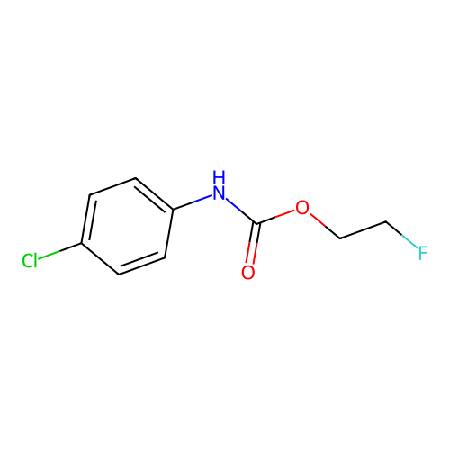 2-Fluoroethyl (4-chlorophenyl)carbamate structure