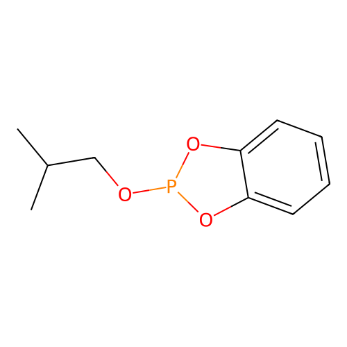 Phosphorous acid, cyclic o-phenylene-, isobutyl ester structure