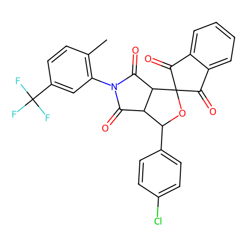 C28H17ClF3NO5 structure
