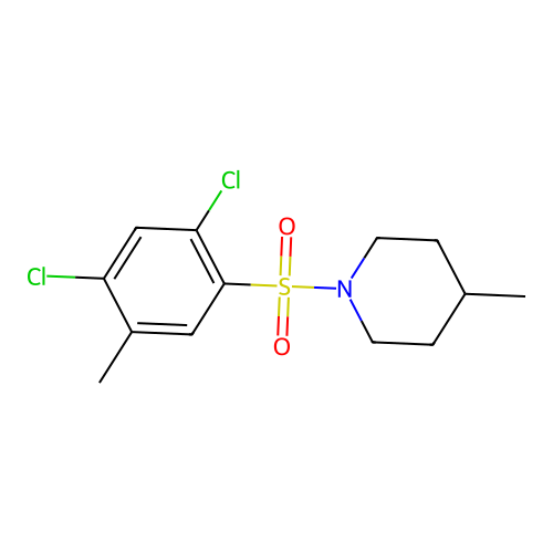 1-(2,4-Dichloro-5-methylphenyl)sulfonyl-4-methylpiperidine structure