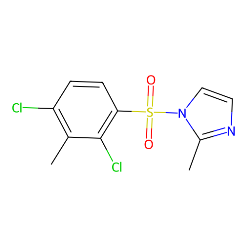 1-[(2,4-dichloro-3-methylphenyl)sulfonyl]-2-methyl-1H-imidazole structure