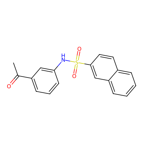 N-(3-acetylphenyl)naphthalene-2-sulfonamide structure