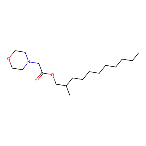 2-Methylundecyl 2-morpholinoacetate structure