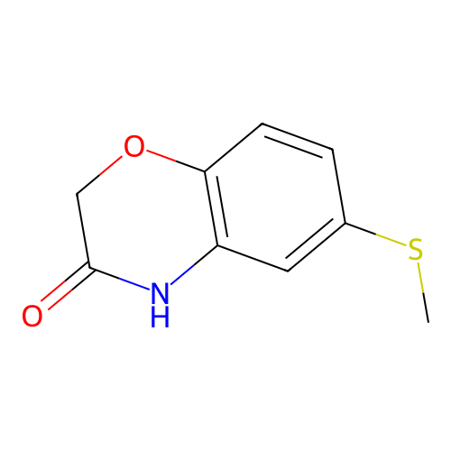 6-methylsulfanyl-4H-1,4-benzoxazin-3-one structure