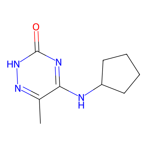 5-(cyclopentylamino)-6-methyl-1,2,4-triazin-3(2H)-one structure