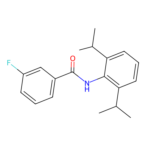 N-(2,6-diisopropylphenyl)-3-fluorobenzamide structure