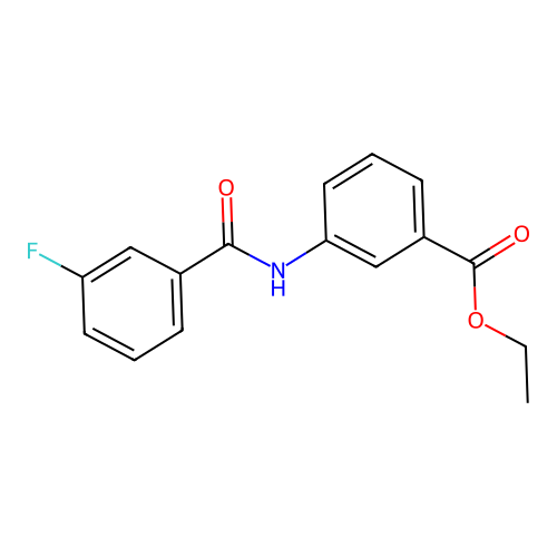 Ethyl 3-[(3-fluorobenzoyl)amino]benzoate structure