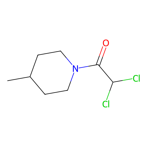 2,2-Dichloro-1-(4-methylpiperidin-1-yl)ethan-1-one structure