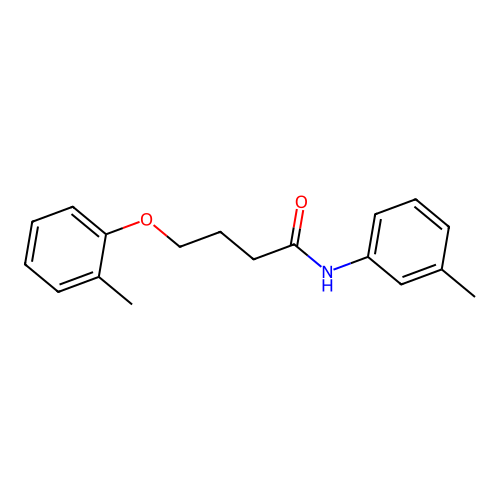 4-(2-methylphenoxy)-N-(3-methylphenyl)butanamide structure
