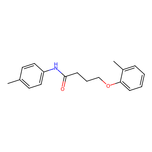 4-(2-methylphenoxy)-N-(4-methylphenyl)butanamide structure