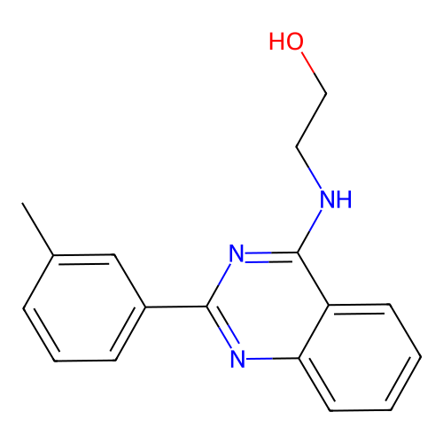 2-[[2-(3-Methylphenyl)quinazolin-4-yl]amino]ethanol structure