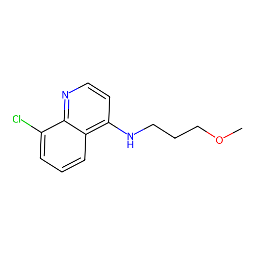 8-氯-N-(3-甲氧基丙基)喹啉-4-胺 structure