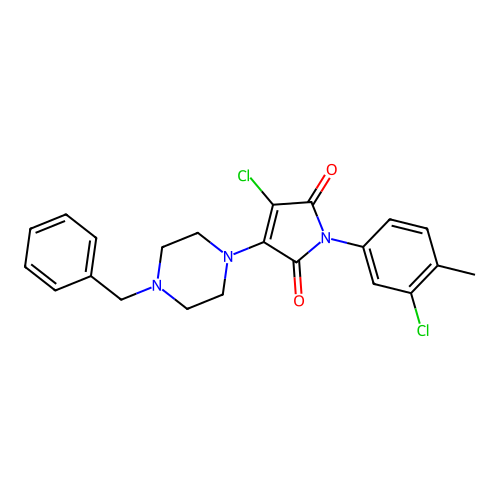 C22H21Cl2N3O2 structure